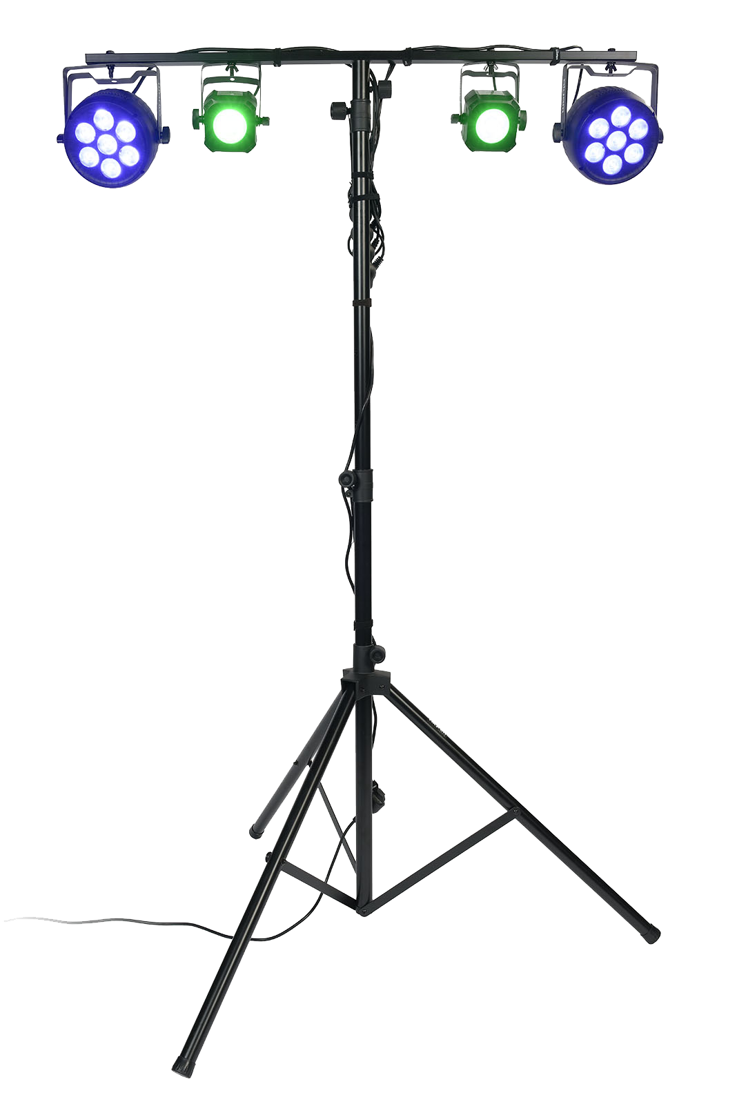 Lighting bracket with crossbar