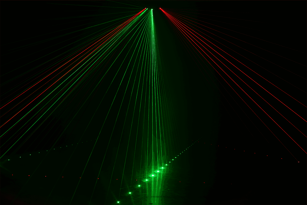 6-beam 260mW RGB animation laser