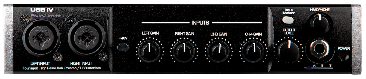 4 x 4 192 kHz USB Audio Interface