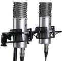 Transformer-based multi-pattern condenser microphone pair