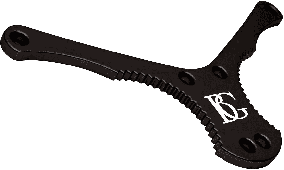 Zen leather yoke for bass clarinet - metal carabiner