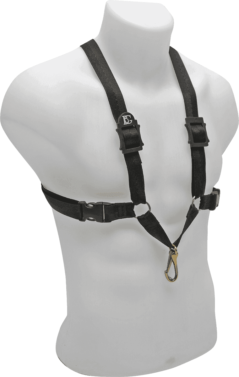 Harness for sax - metal snap hook - man