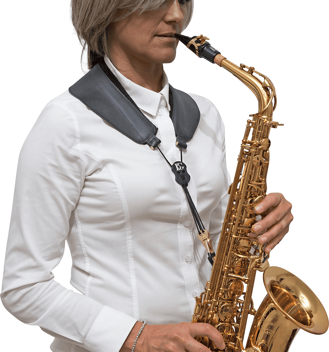Yoke for sax - metal carabiner
