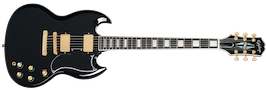 SG Custom (2-Hum, Incl. Premium Gig Bag) Ebony