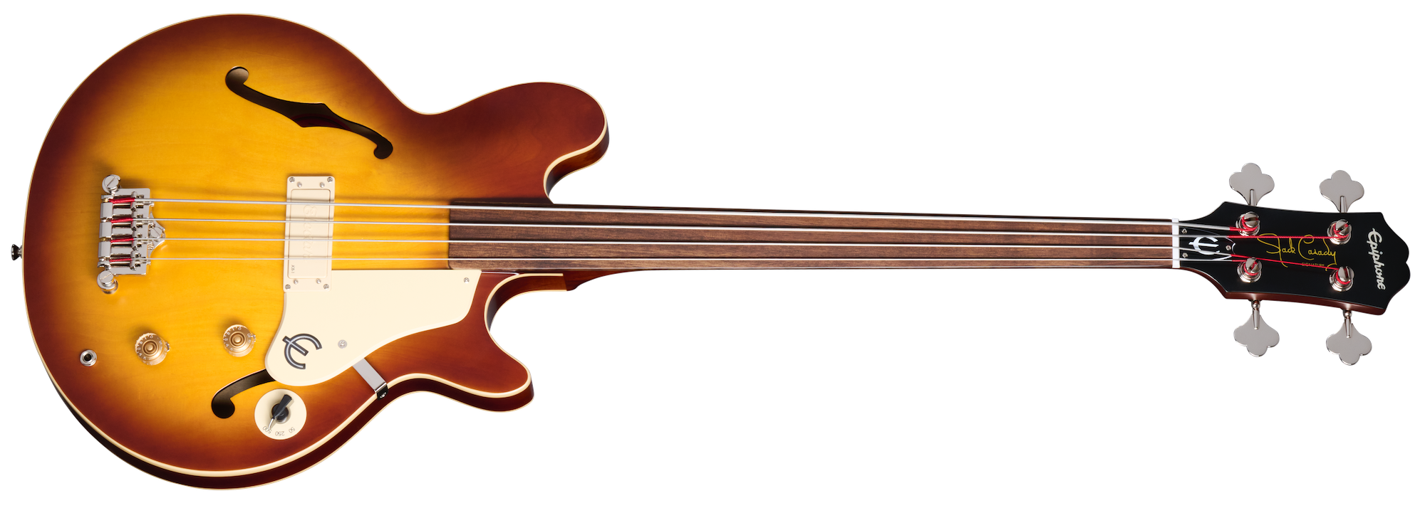 Jack Casady Fretless Bass (Incl. Premium Gig Bag) Aged Royal Tan