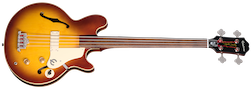 Jack Casady Fretless Bass (Incl. Premium Gig Bag) Aged Royal Tan