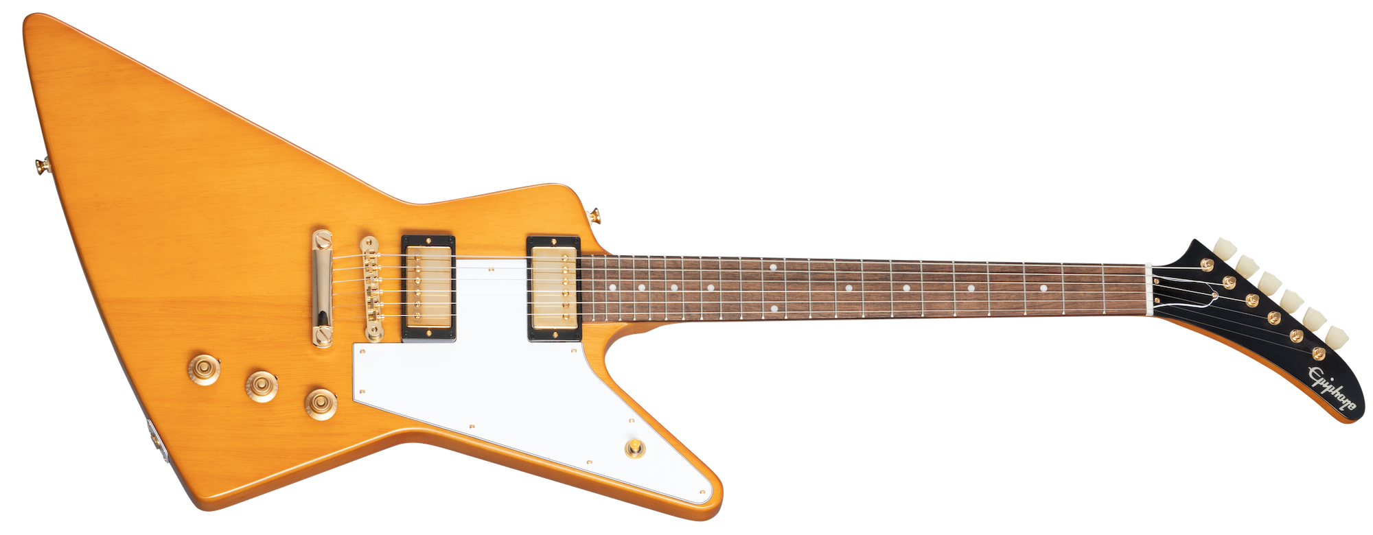 1958 Korina Explorer (White Pickguard Incl. Hard Case) Aged Natural