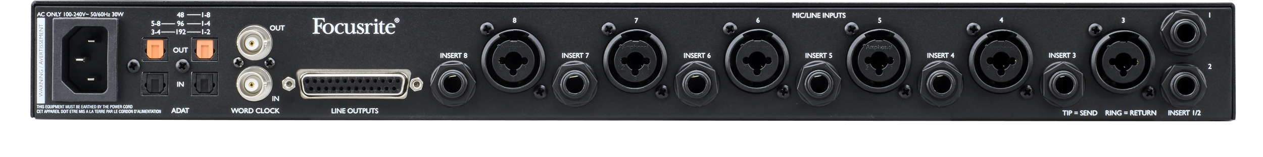 8 channel ADAT microphone preamp