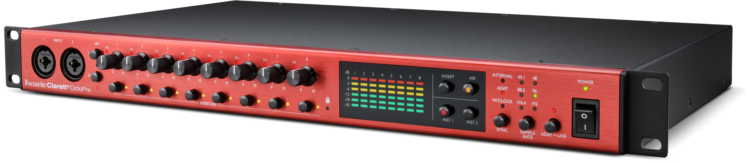 8 channel ADAT microphone preamp