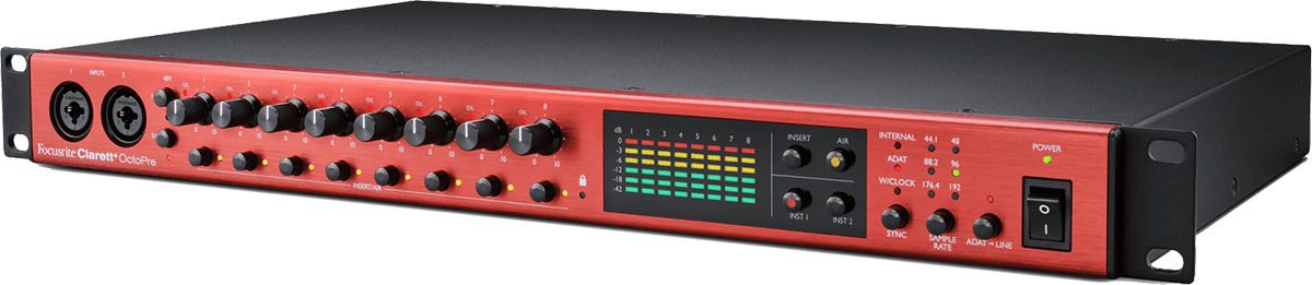 8 channel ADAT microphone preamp