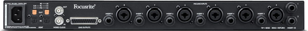8 channel ADAT microphone preamp