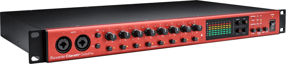8 channel ADAT microphone preamp