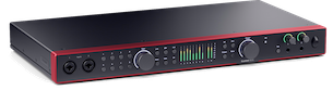 18 in /20 out premium audio interface, auto gain, adat, spdif, midi, monitor switch