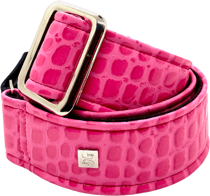 Aussie Gator Bubble Pink 2” Guitar Strap 