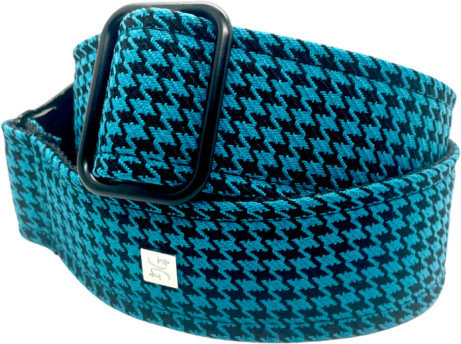 Fly Hounds Tooth Blue 2” Guitar Strap 