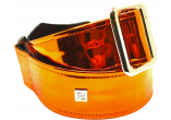 Mirror Reflective Orange 2” Guitar Strap