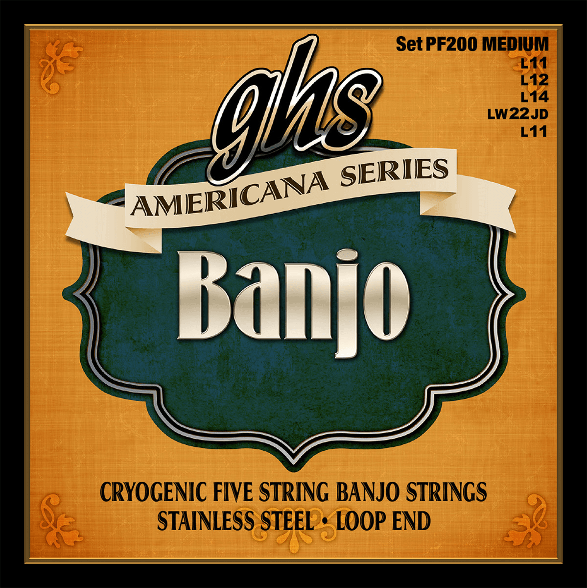 AMERICANA SERIES BANJO - Cryogenically Treated Stainless Steel, Medium