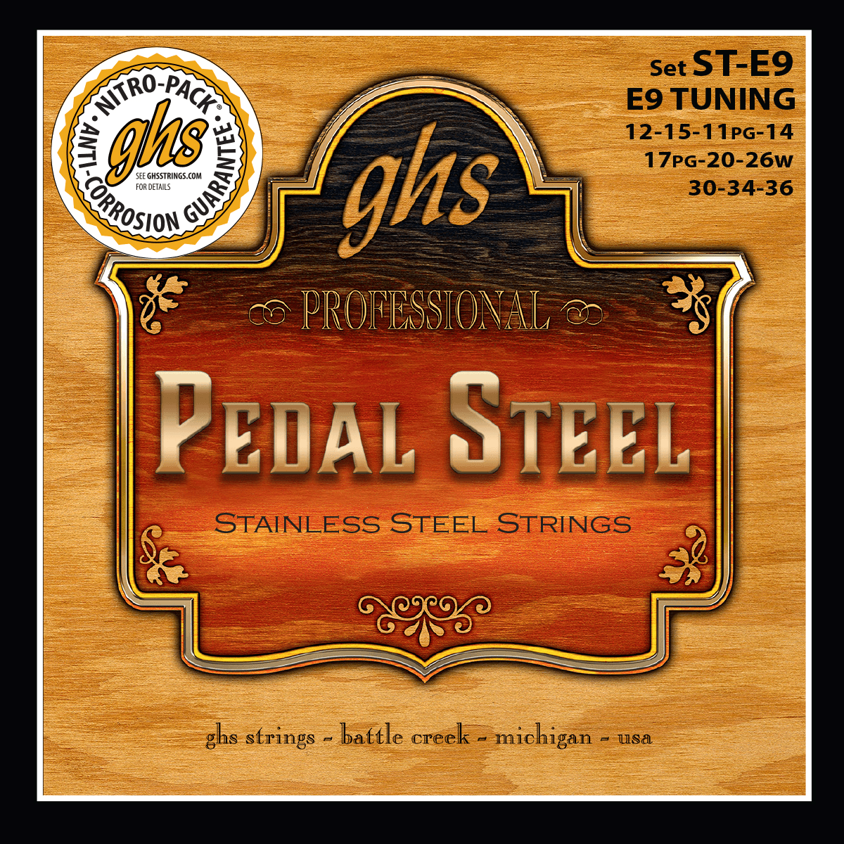 PEDAL STEEL SUPER STEELS™ - E9 Tuning