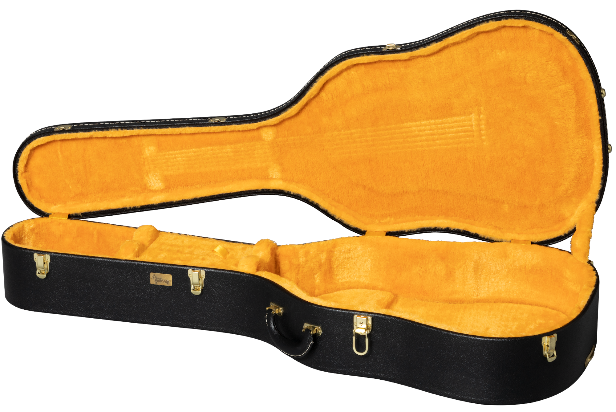 Lifton Historic Black/Goldenrod Hardshell Case, Dreadnought