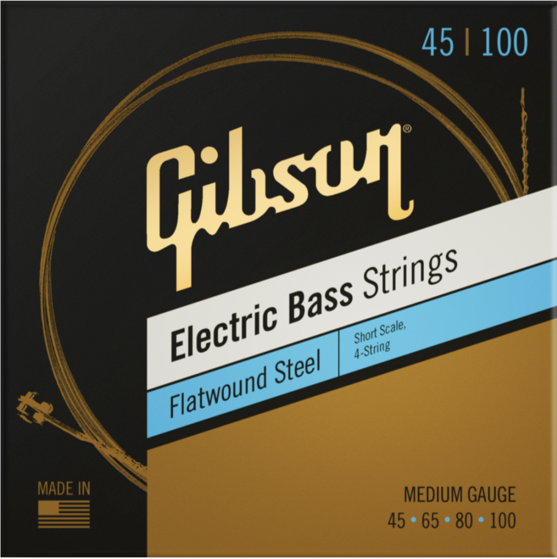 45-105 Short Scale Flatwound EB Strings Medium