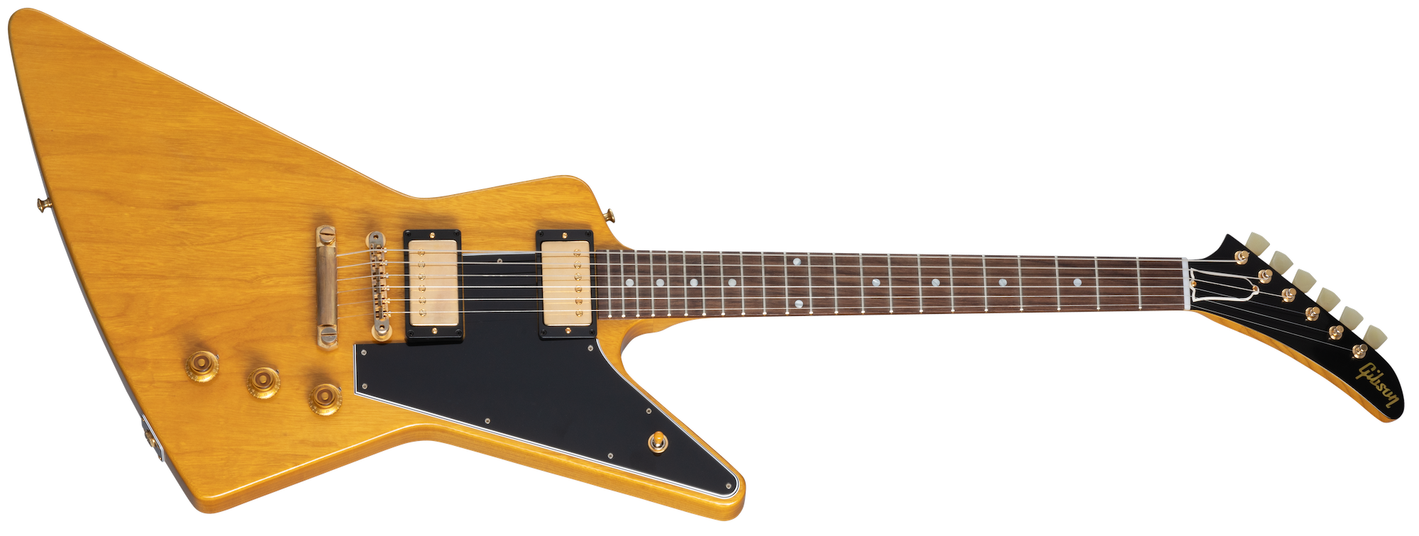 1958 Korina Explorer Black Pickguard Natural