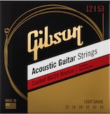12-53 Coated 80/20 Bronze Acoustic Guitar Strings Light