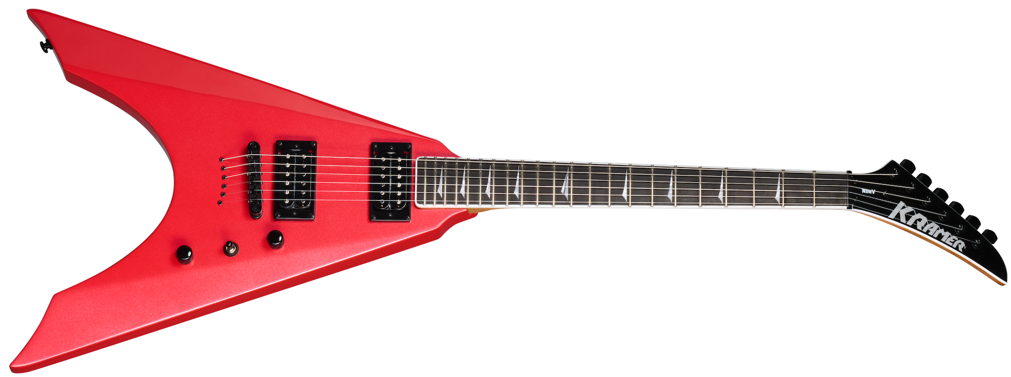 Nite-V (String Through; Incl. Premium Gig Bag) Crimson Red Metallic