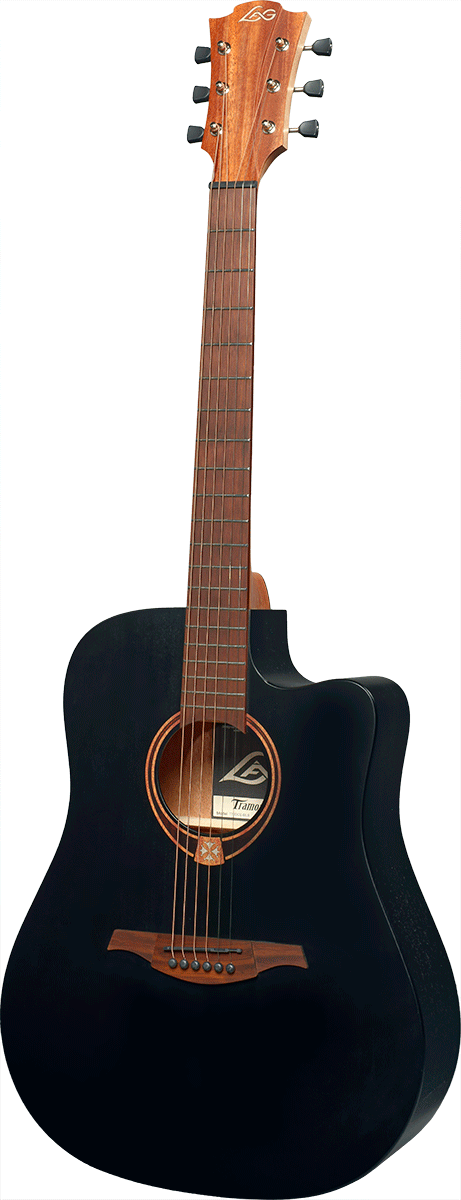 Dreadnought Black Cutaway Acoustic-Electric