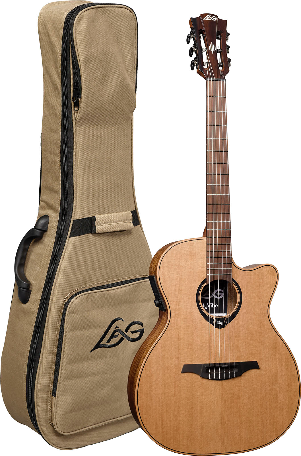 HyVibe 10 Nylon Auditorium Cutaway Satin