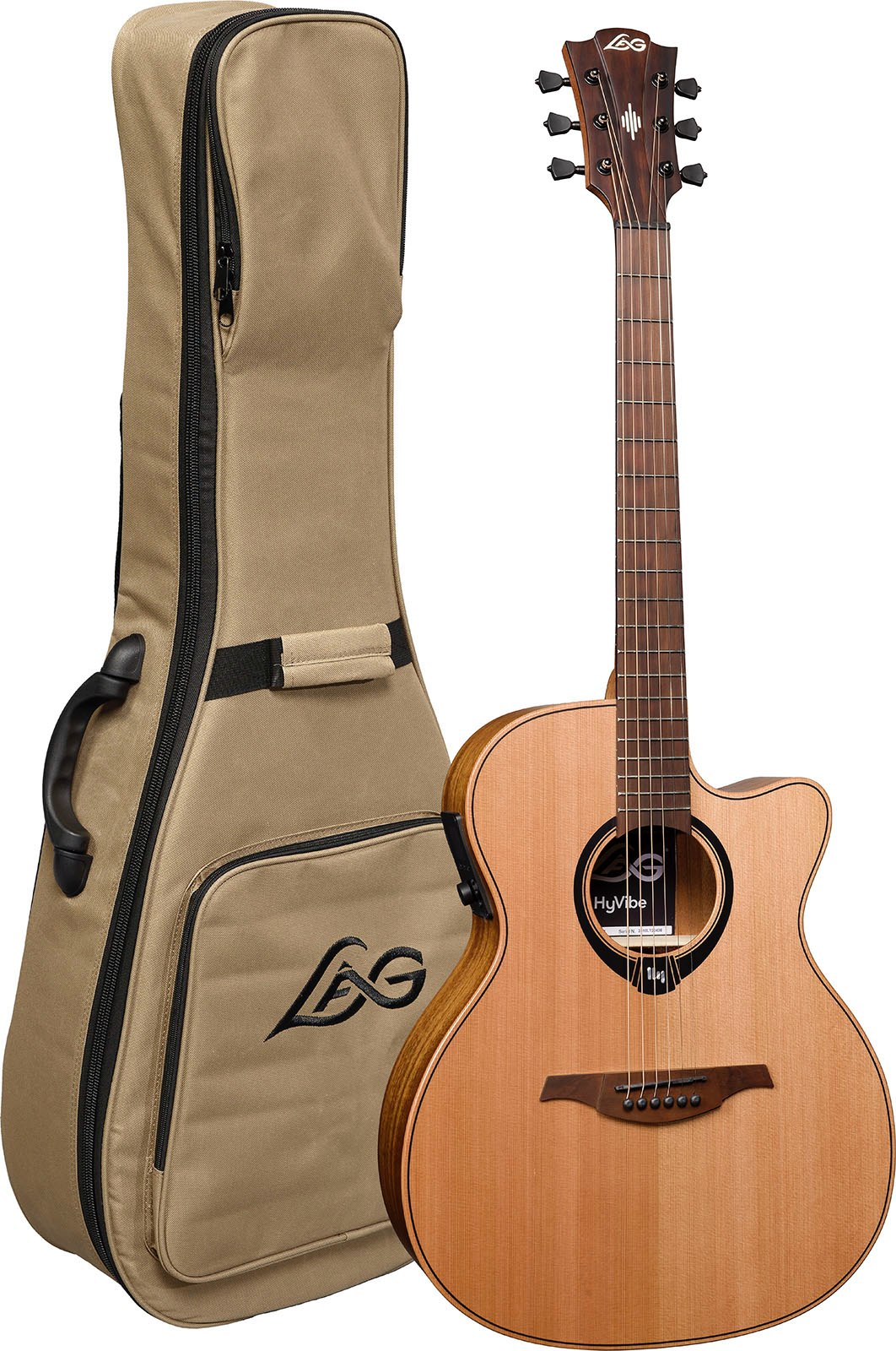 HyVibe 10 Auditorium Cutaway Satin