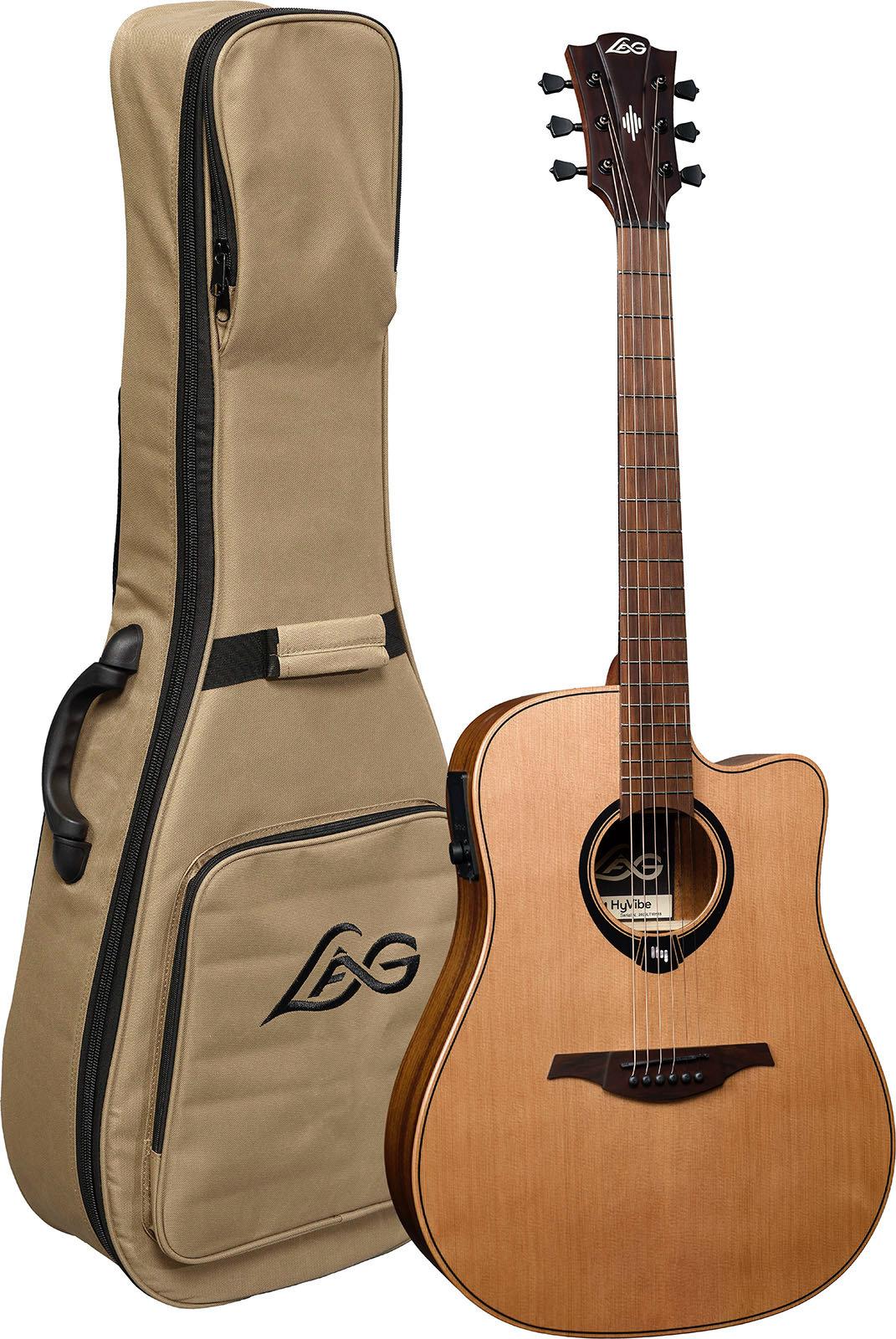 HyVibe 10 Dreadnought Cutaway Satin