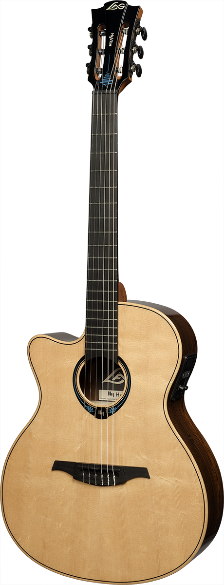Hyvibe 30 Smart Guitar Folk Nylon Auditorium Cutawayw/ Hardcase
