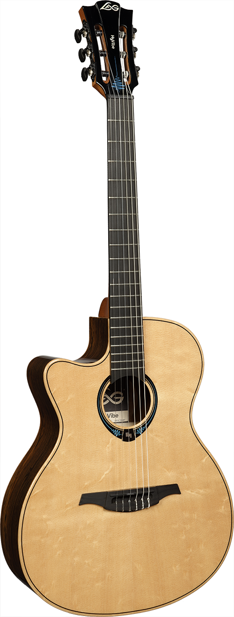 Hyvibe 30 Smart Guitar Folk Nylon Auditorium Cutawayw/ Hardcase