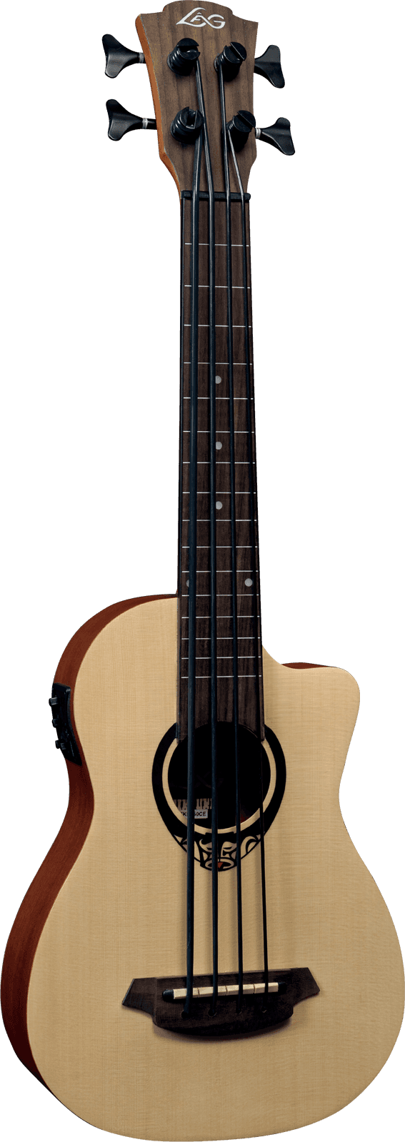 Tiki Bass Fretless Pan-Coupé Électro
