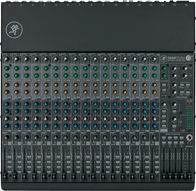 16-Channel 4-Bus Compact Analog Mixer