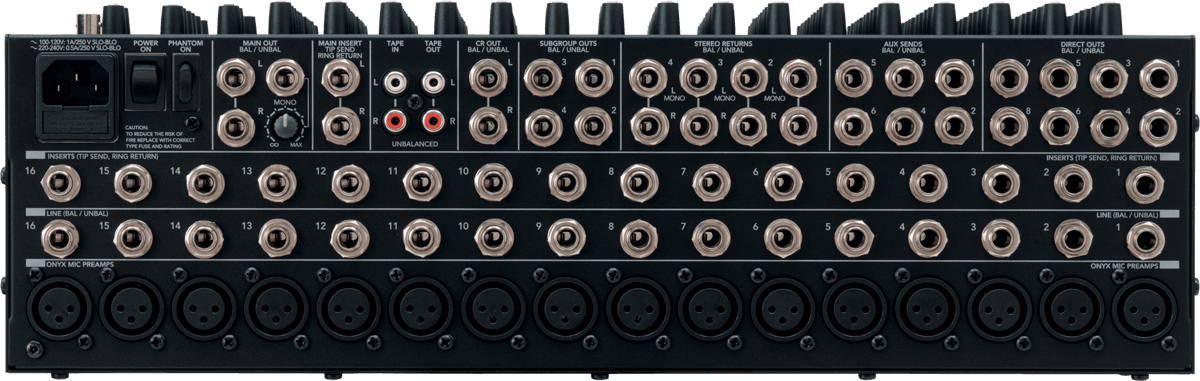 16-Channel 4-Bus Compact Analog Mixer