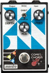 Chorus pedal with toggle switch for orbit or earth mode