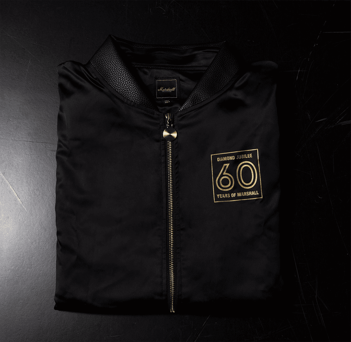 60TH ANNIVERSARY SATIN BOMBER JACKET - M
