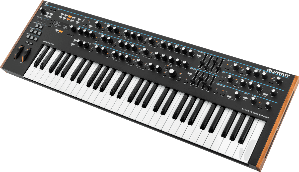 Hybrid 61-keys polysynth 16 voices