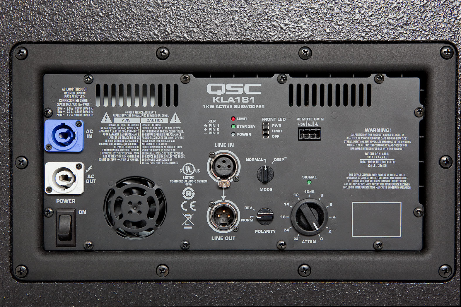 Powered 18-inch Flying Subwoofer