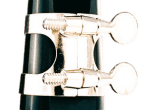 Nickel-plated metal Bb clarinet ligature