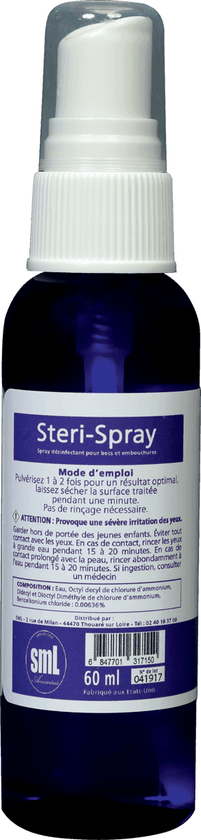 Small mouthpiece and neck disinfectant