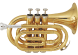 Bb, Pocket, Lacquered brass