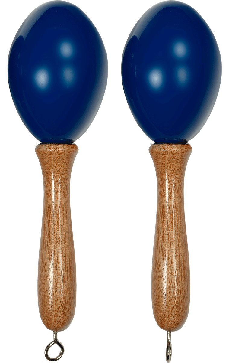 Pair Maracas blue small