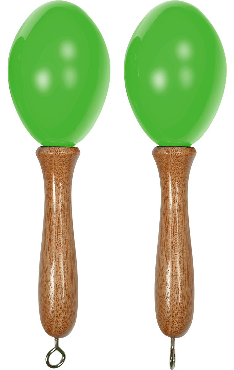 Pair Maracas green small