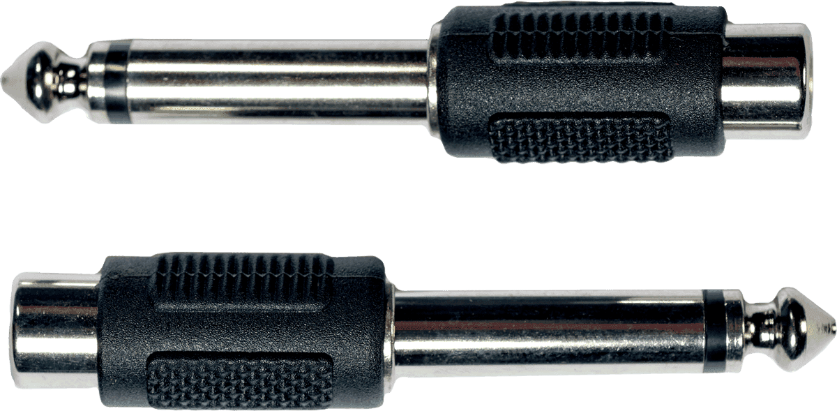 1/4 jack to female rca adapter - set of 2