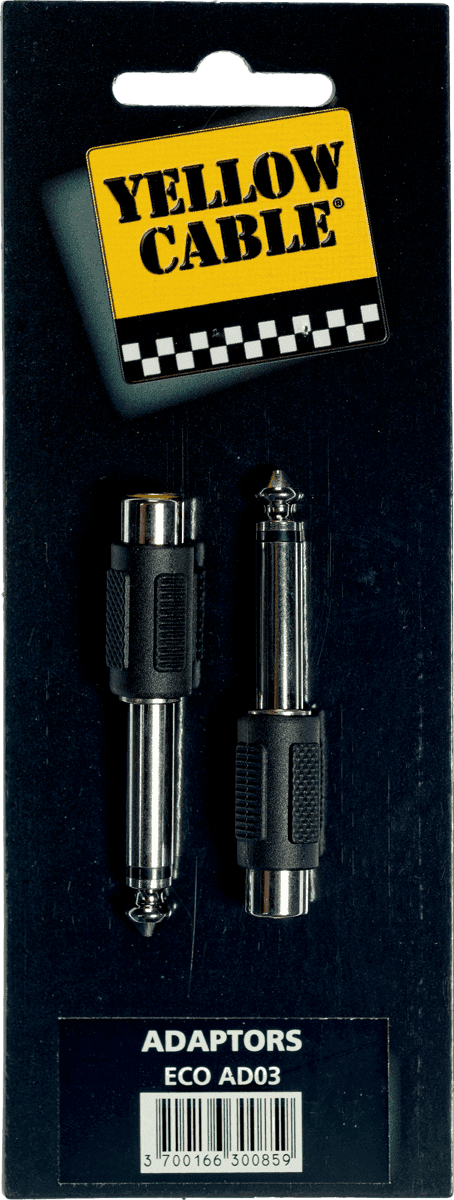 1/4 jack to female rca adapter - set of 2