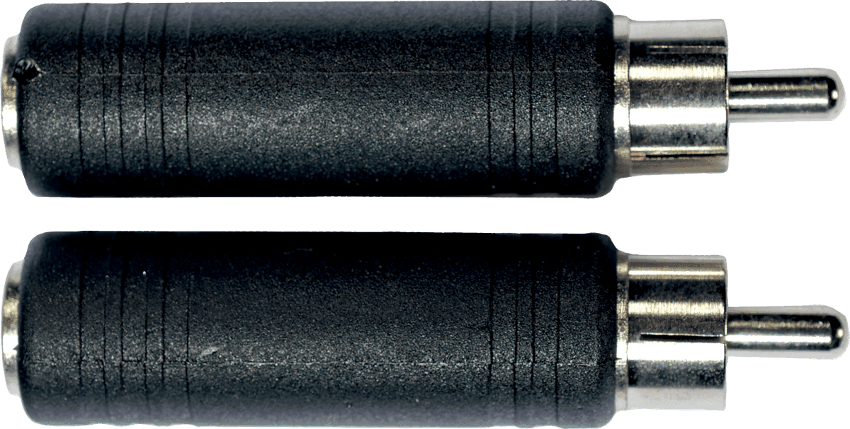 rca to 1/4 female jack adapter - set of 2