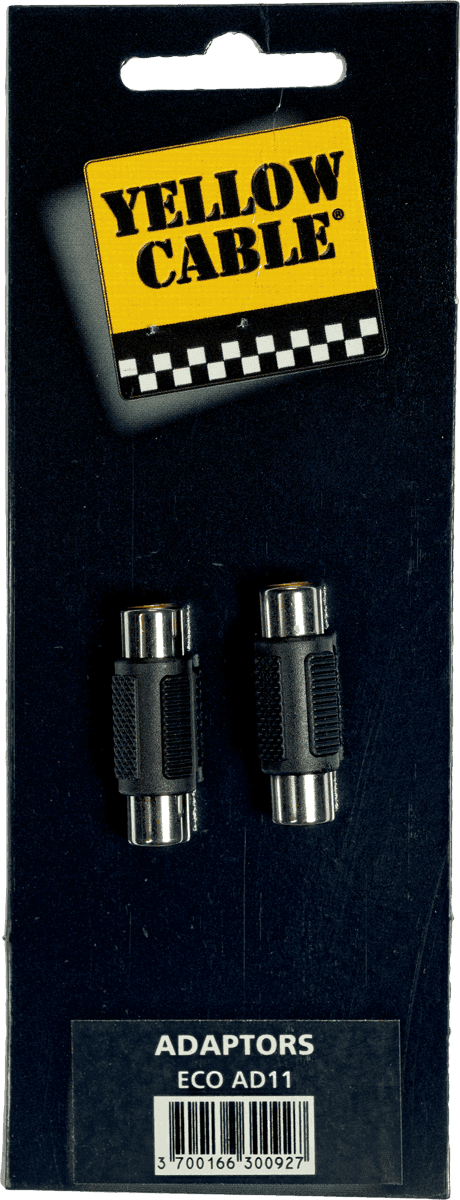 female rca to female rca adapter - set of 2