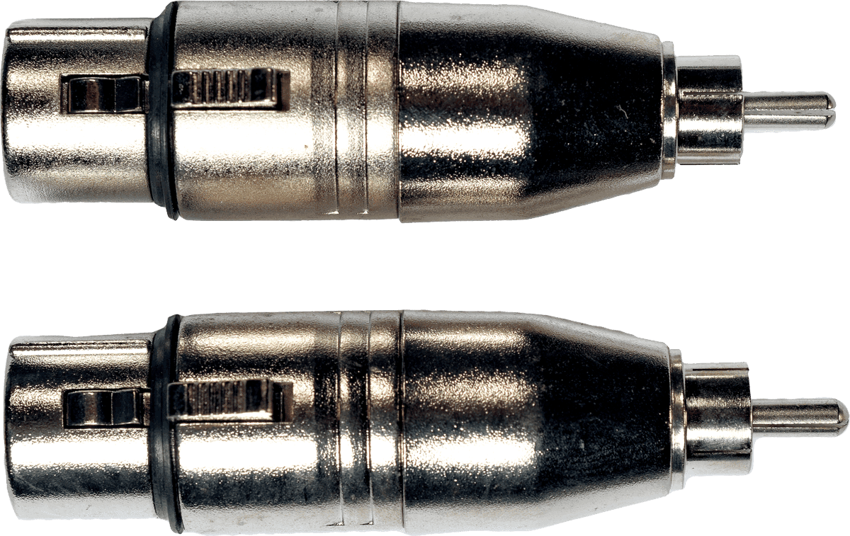 rca to female xlr adapter - set of 2